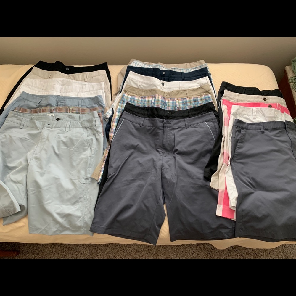 Men’s Golf shorts (36” waist) Adidas & Ashworth